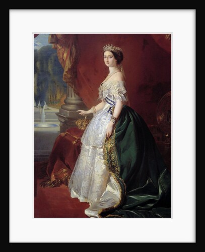 Portrait of Empress Eugenie in court dress by Anonymous