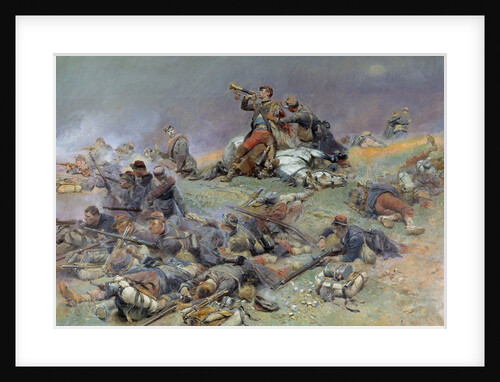 Death of Commandant Berbegier at the battle of Saint-Privat by Edouard Detaille