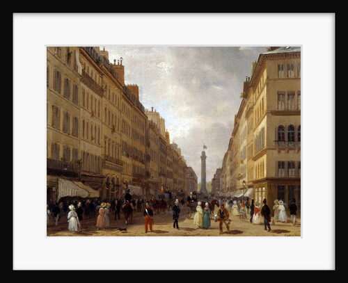 View of the Rue de la Paix in Paris by Giuseppe Canella