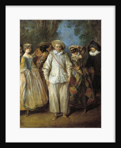 The Actors of the Commedia dell'Arte by Nicolas Lancret
