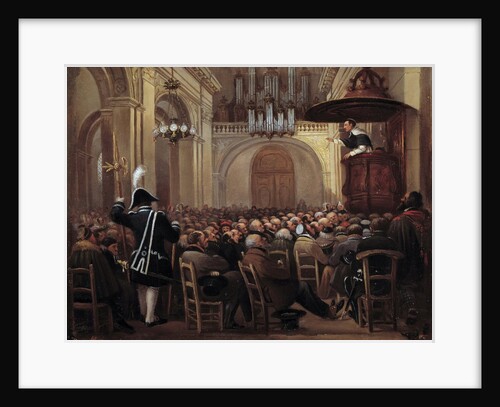 Lacordaire preaching at the Cathedral of Nancy by Anonymous