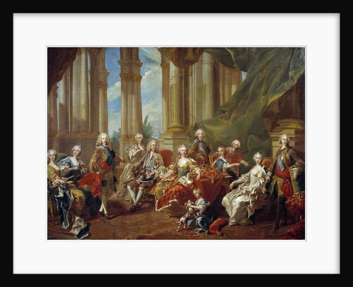 The king Philip V of Spain and his family by Louis Michel van Loo