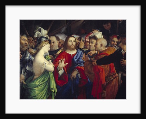 Christ and the Woman Taken in Adultery by Lorenzo Lotto