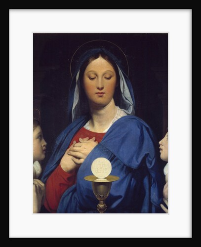 The Virgin adoring the host by Jean Auguste Dominique Ingres
