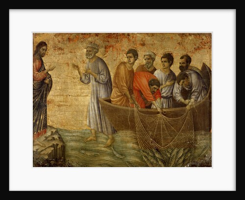 The Apparition on the Lake of Tiberiade by Duccio di Buoninsegna