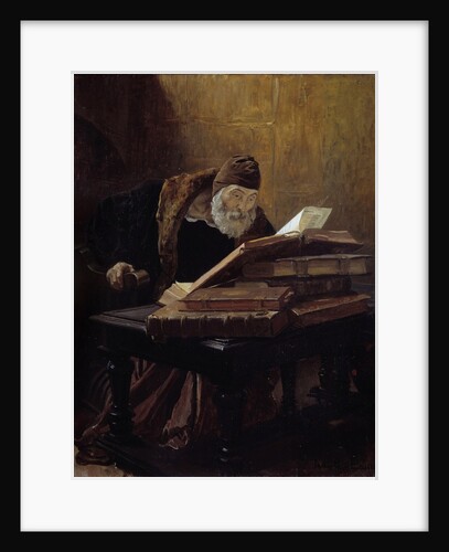 The old scientist by Jean Paul Laurens