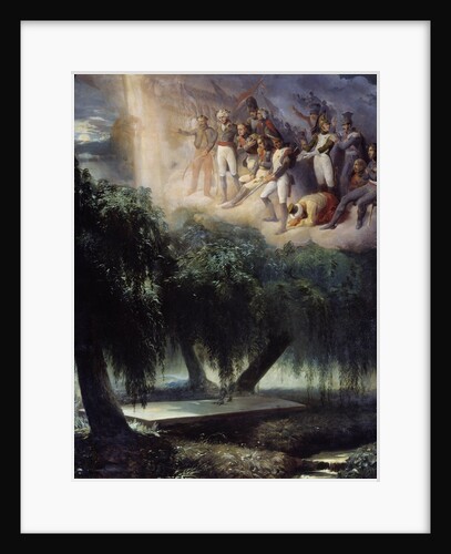 Allegory at the tomb on Saint Helena: Napoleon's army mourning his death by Jean Alaux