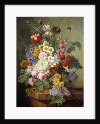 Flowers in a rock by Elise Bruyere