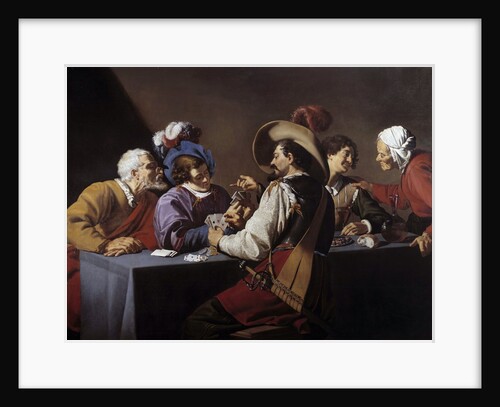 The cards players by Theodore Rombouts