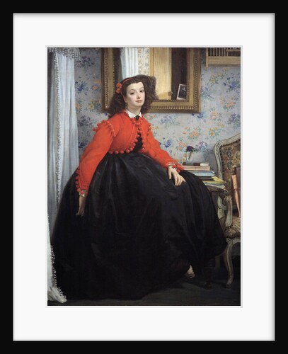 Portrait of Miss L.L. or Young woman in a red jacket by James Tissot