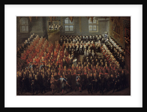 Bed of Justice Held by Louis XV at the Parlement de Paris in 1715 by Louis Michel Dumesnil