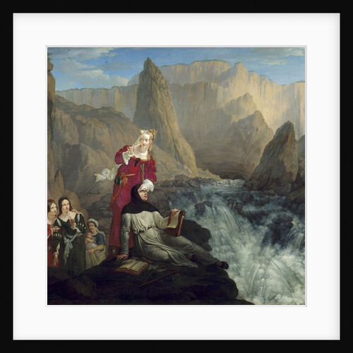 Laura and Petrarch at the Fountain of Vaucluse by Philippe Jacques van Bree