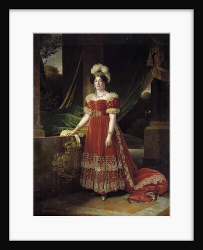 Portrait of Marie Therese Charlotte of France called Madame Royale by Alexandre Francois Caminade