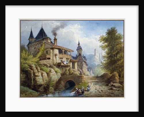 The laundry women in front of the castle by Belaife