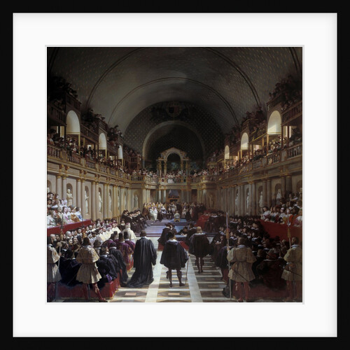 Estates General gathered by Louis XIII at the Louvre in 1614 by Jean Alaux