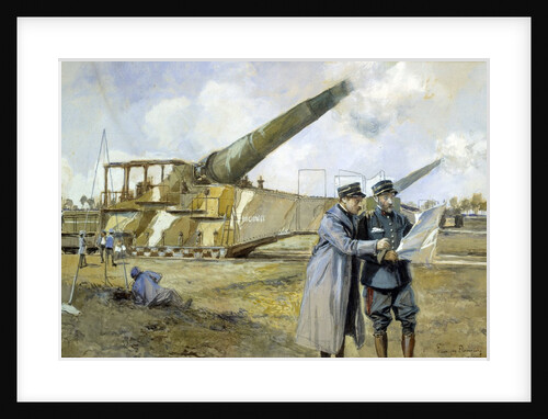 Heavy Artillery on the Railway by Francois Flameng
