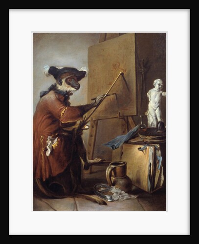 The Monkey Painter by Jean Baptiste Simeon Chardin