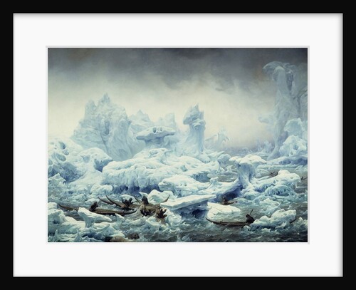 Fishing for Walrus in the Arctic Ocean by Francois-Auguste Biard