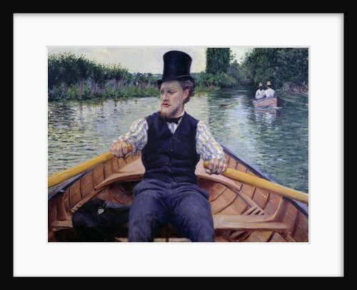 Rower in a Top Hat by Gustave Caillebotte