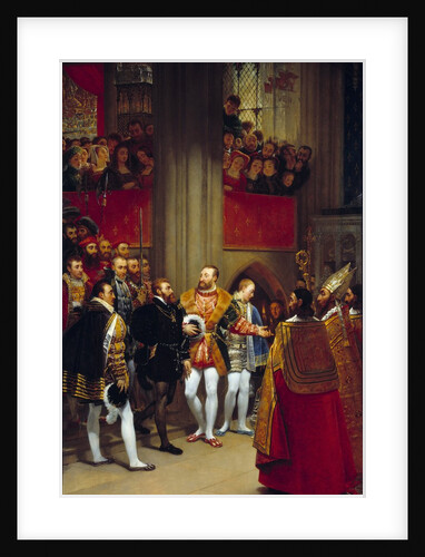 Charles Quint received by Francois I to the Abbey of Saint-Denis by Antoine Jean Gros