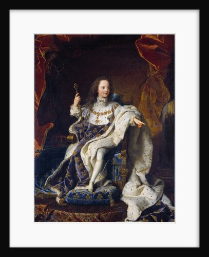 Portrait of Louis XV at the age of five, wearing the Coronation Robes by Hyacinthe Rigaud
