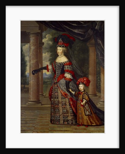 Portrait of Maria Theresa of Austria with Her Son by Pierre Mignard