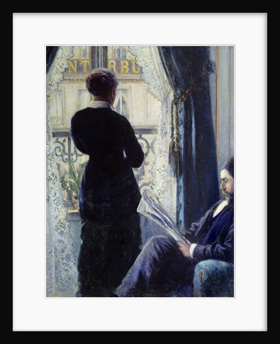 Interior called Woman at the window by Gustave Caillebotte