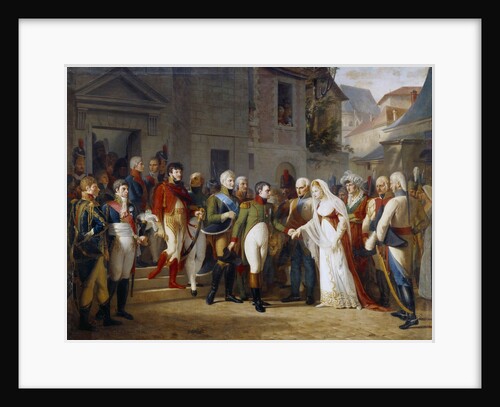 Napoleon I receiving the Queen Louise of Prussia in Tilsit by Jean Charles Tardieu