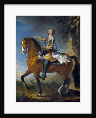 Portrait of Louis XV at the age of thirteen by Jean Baptiste van Loo and Charles Parrocel