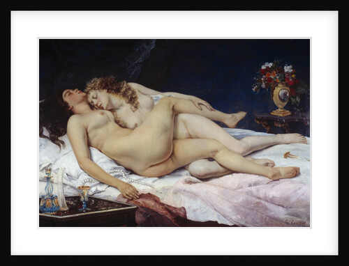 The Sleepers also known as the Sleep (Le Sommeil) by Gustave Courbet