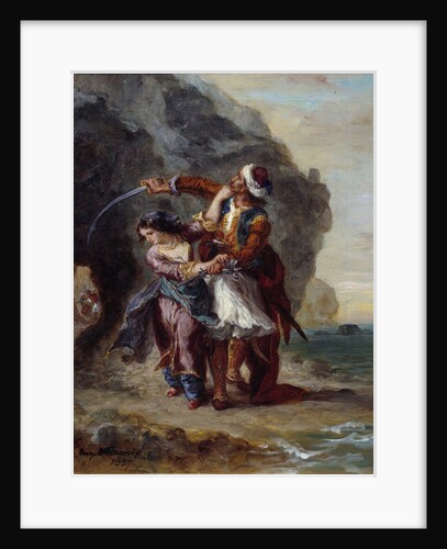 Selim and Zuleika or The Bride of Abydos by Eugene Delacroix