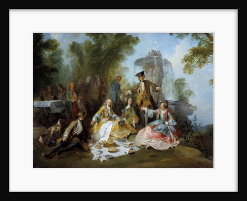 The hunting party meal by Nicolas Lancret