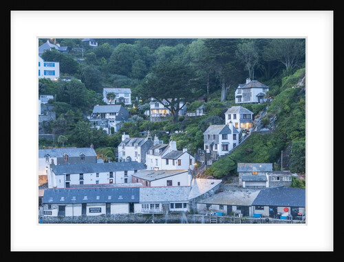 Polperro is a village with beautiful ancient houses along a canal by Anonymous