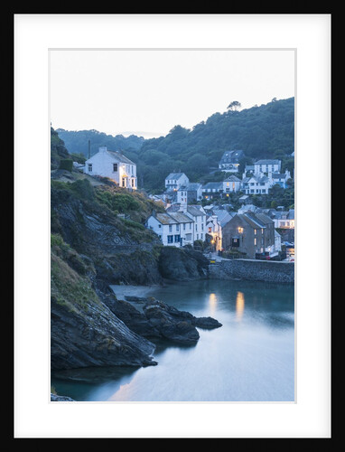 Polperro is a village with beautiful ancient houses along a canal by Anonymous