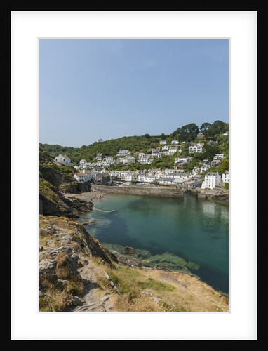 Polperro is a village with beautiful ancient houses along a canal by Anonymous