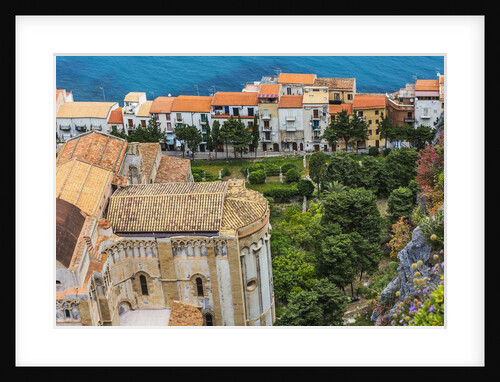 The apse of the Duomo (Cathedral) and some houses from the Rocca (fortress) by Anonymous