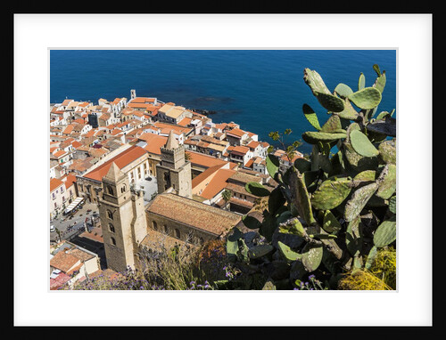 View of the town with the Duomo (Cathedral) from the Rocca (fortress) by Anonymous