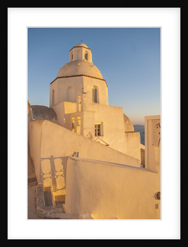 Fira, the main village on the island by Anonymous