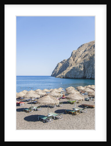 The beach of Kamari by Anonymous