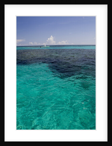 Solitary boat on a big ocean. by Anonymous