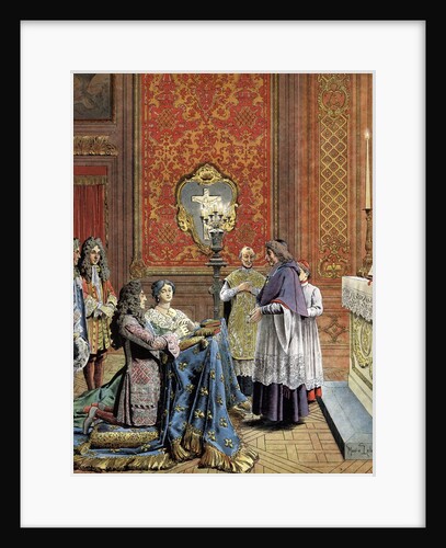 Secret wedding between french king Louis XIV and Mme de Maintenon by Anonymous