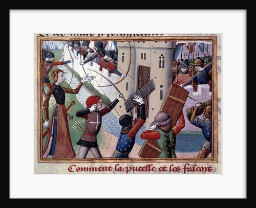 Joan of Arc leading the assault during the siege of Paris, 1429 by Anonymous
