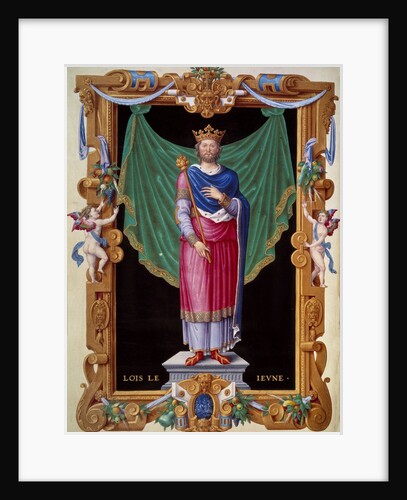 Full-length portrait of the King of France Louis VII the Young by Anonymous