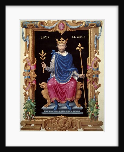 Portrait of King Louis VI the Fat, by Jean du Tillet
