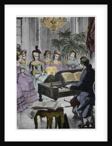 Christoph Willibald Gluck before the queen Marie-Antoinette by Anonymous