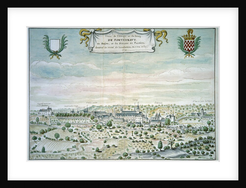 View of Fontevrault Abbey, France by Anonymous