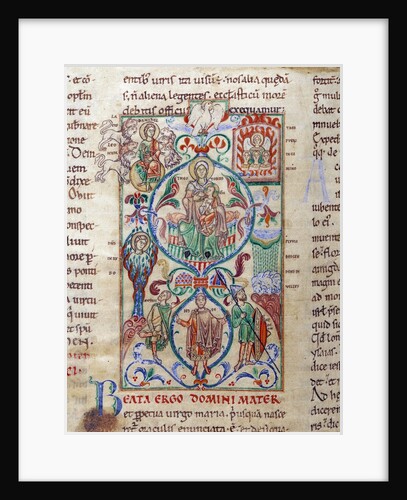 Tree of Jesse surrounded by symbols of the virginity by Anonymous