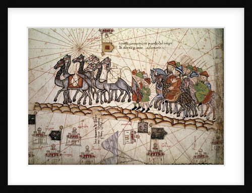 The silk road crossed by Marco Polo
