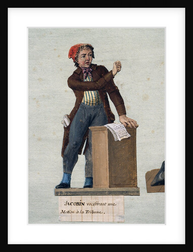 French Revolution: Jacobin vociferating from the tribune by Anonymous