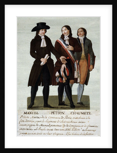 Portrait of the spokesperson of the sans-culottes by Anonymous
